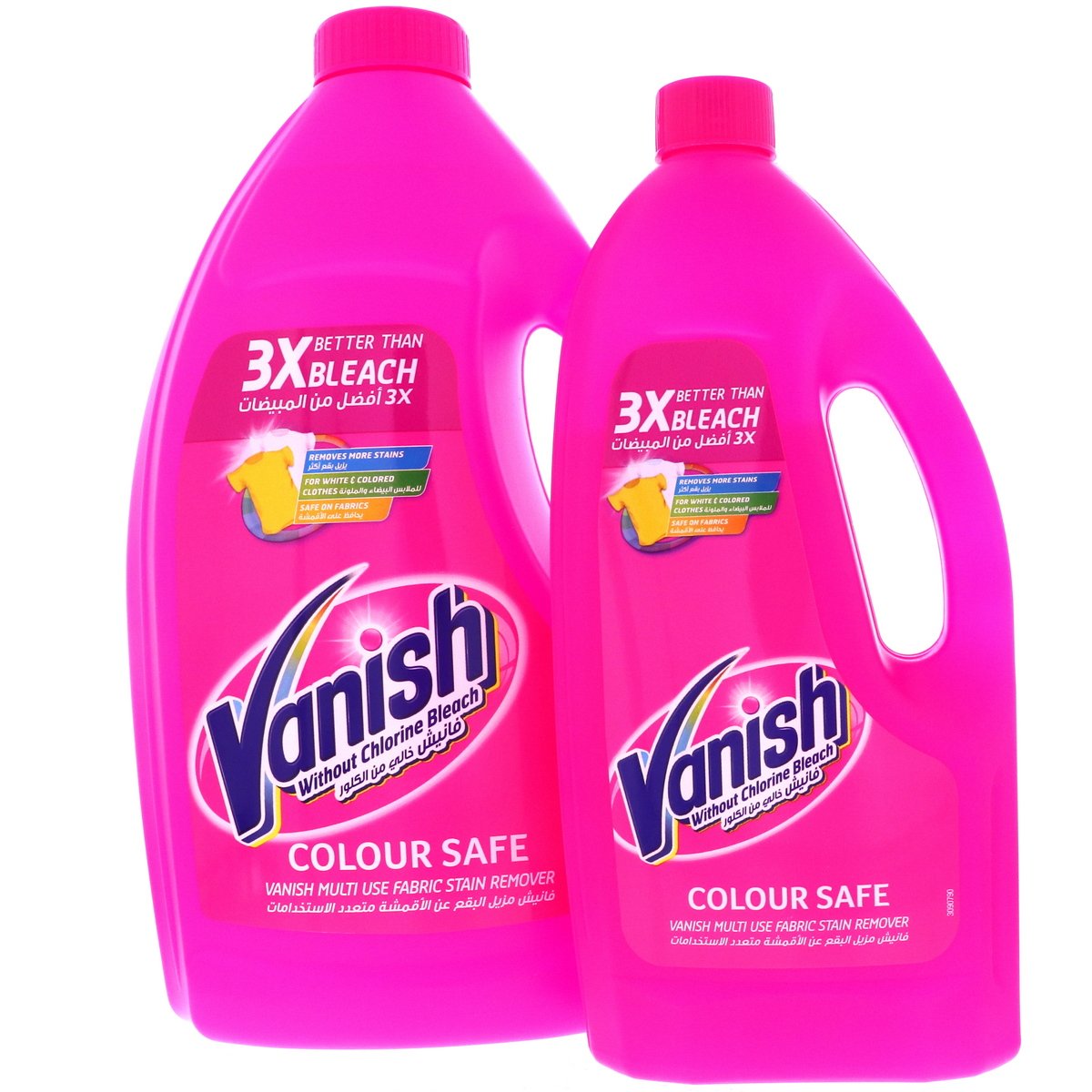 Buy Vanish Fabric Stain Remover Colour Safe 3Litre + 900ml Online at Best Price | Stain Removers | Lulu KSA in Saudi Arabia