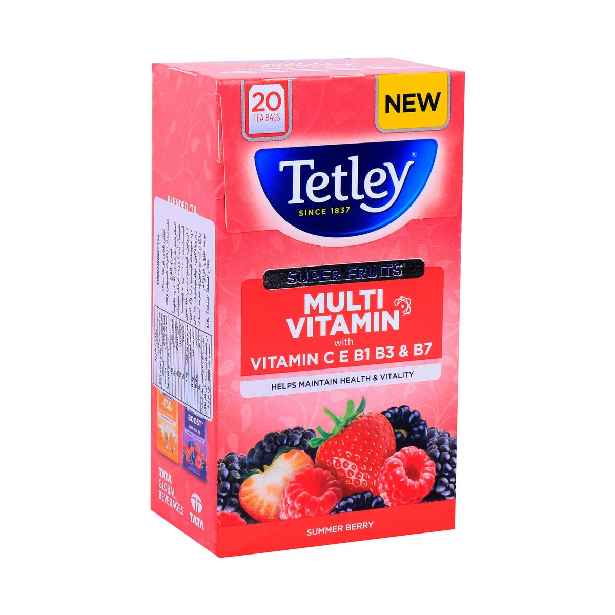 Tetley Super Fruits Multi-Vitamin Summer Berry 20pcs
