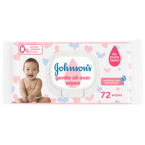 Johnson's Baby Wipes Gentle All Over 72pcs