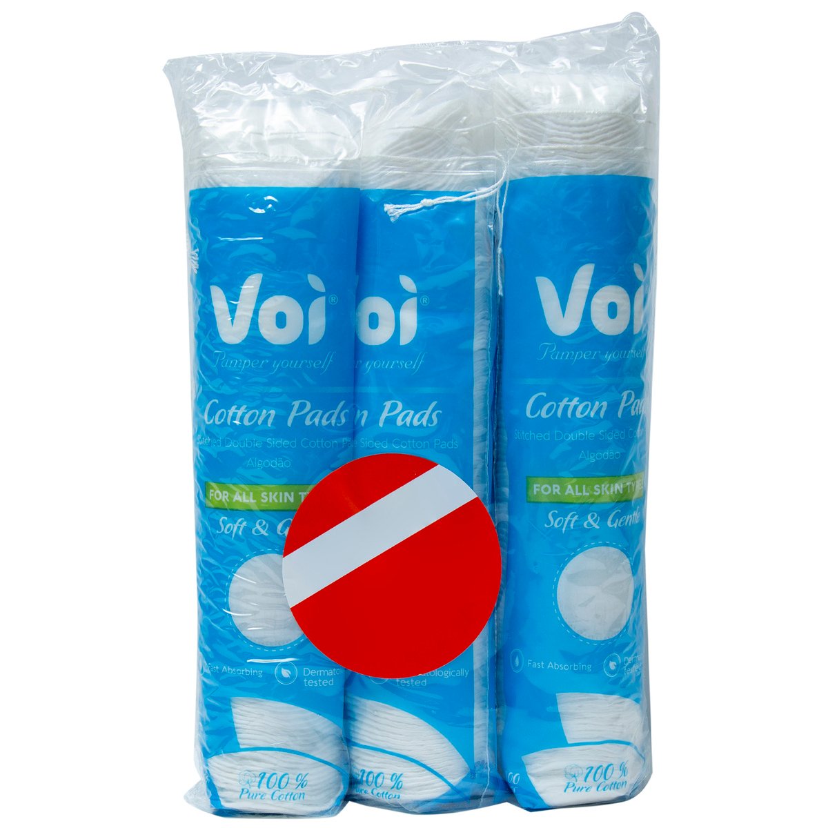 Voi Soft & Gentle Round Cotton Pads 3 x 100 pcs