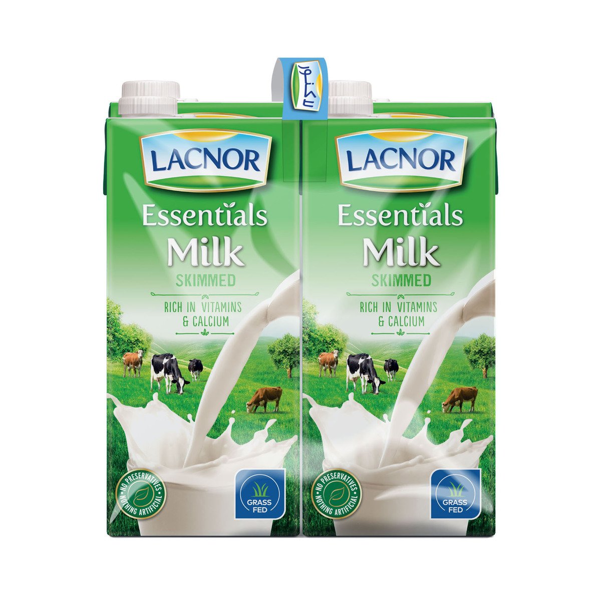 Lacnor Skimmed Milk 4 x 1 Litre