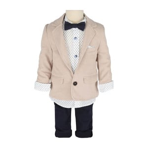 Cortigiani Infant Boys Suit 4Pcs Set 0301 6M