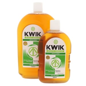 Kwik Antiseptic Disinfectant 1 Litre + 500 ml