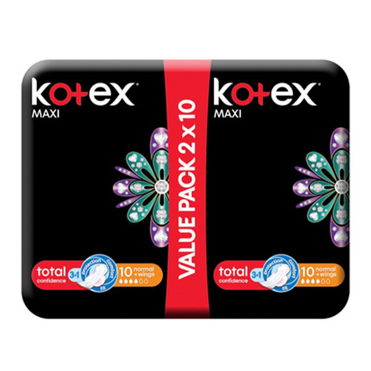 Kotex Maxi 10 Normal + Wings 2 x 10pcs