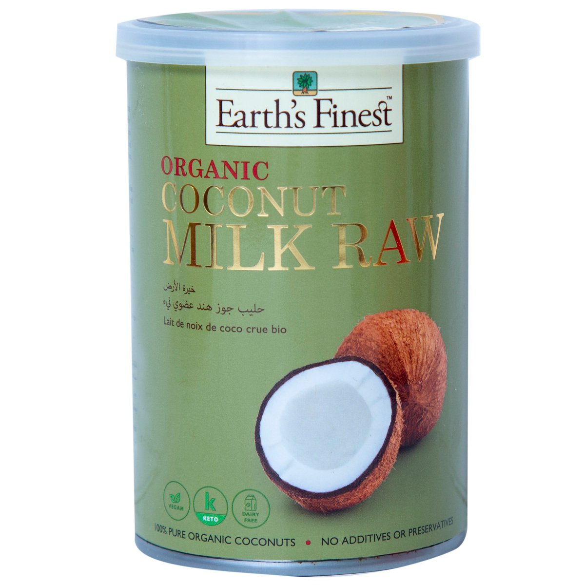Earth's Finest Organic Coconut Milk Raw 400 ml