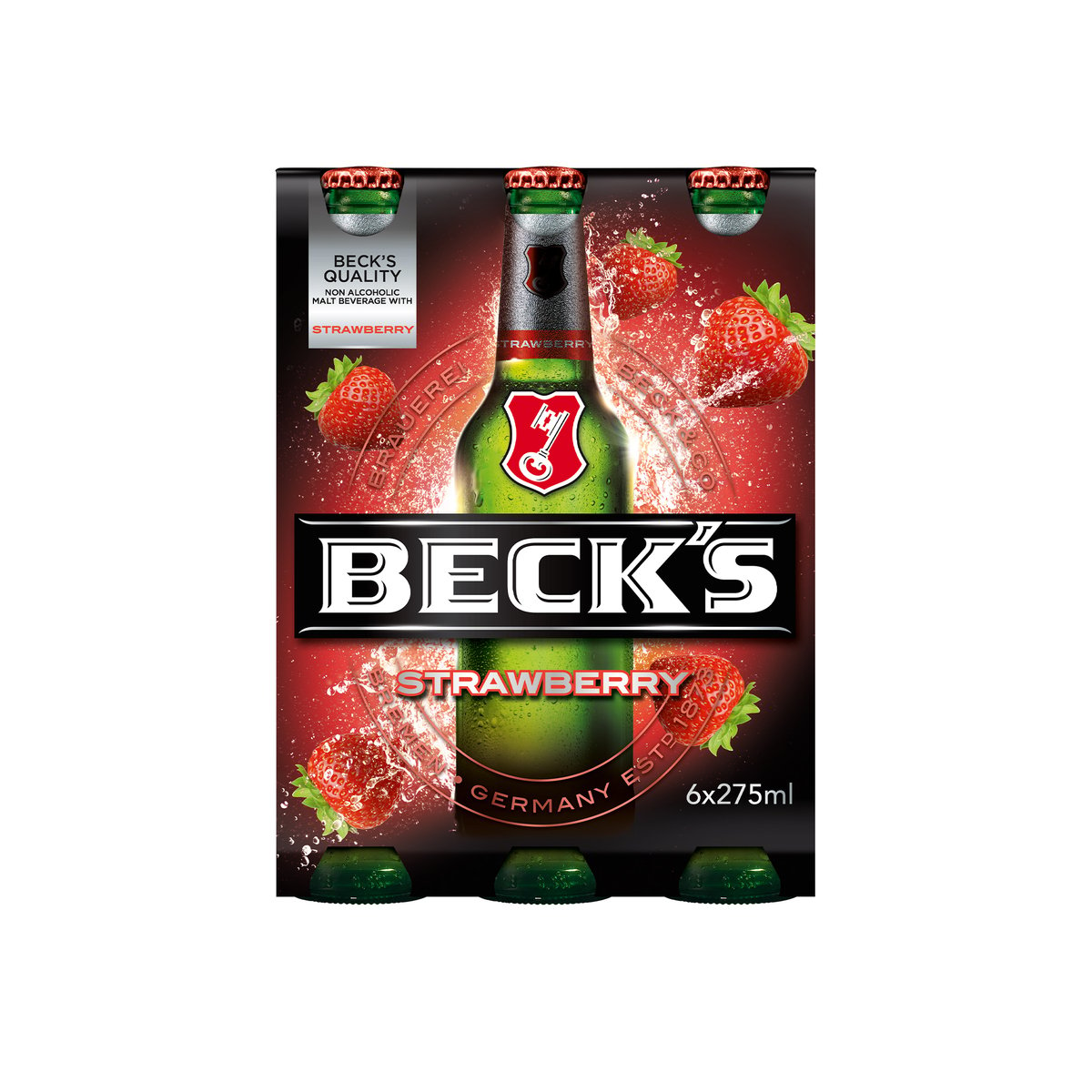 Beck's Strawberry Flavour Non Alcoholic Beer 275ml