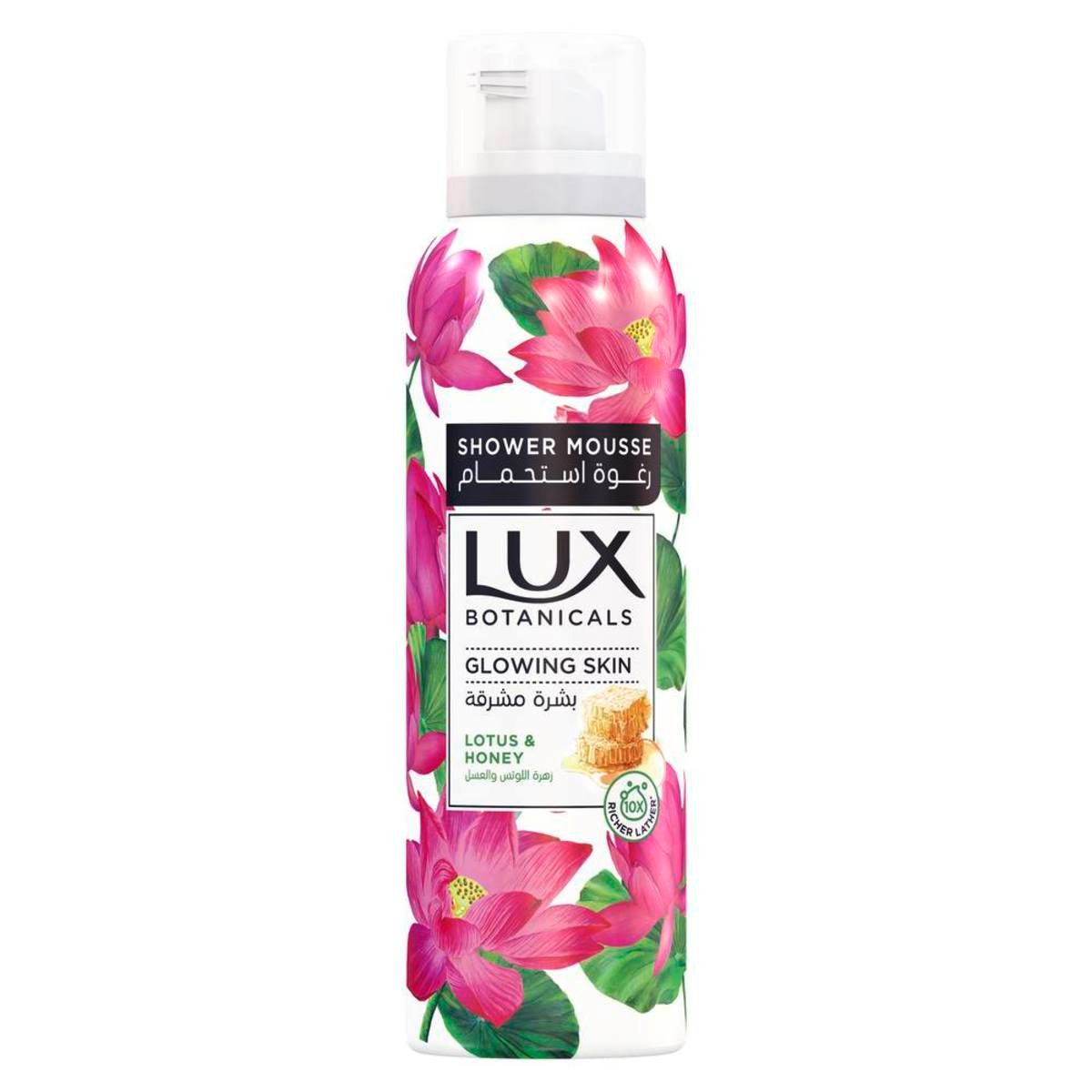 Lux Botanicals Shower Mousse Lotus & Honey 200 ml