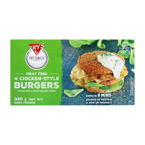 Fry's Family Meat Free 4 Chicken-Style Burgers 320 g