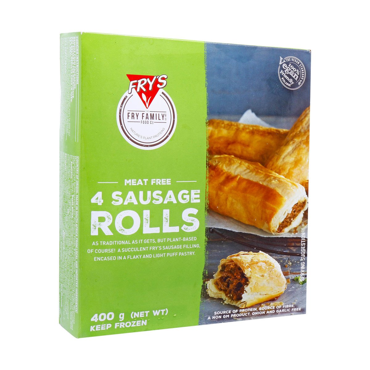 Fry's Family Meat Free 4 Sausage Rolls 400 g
