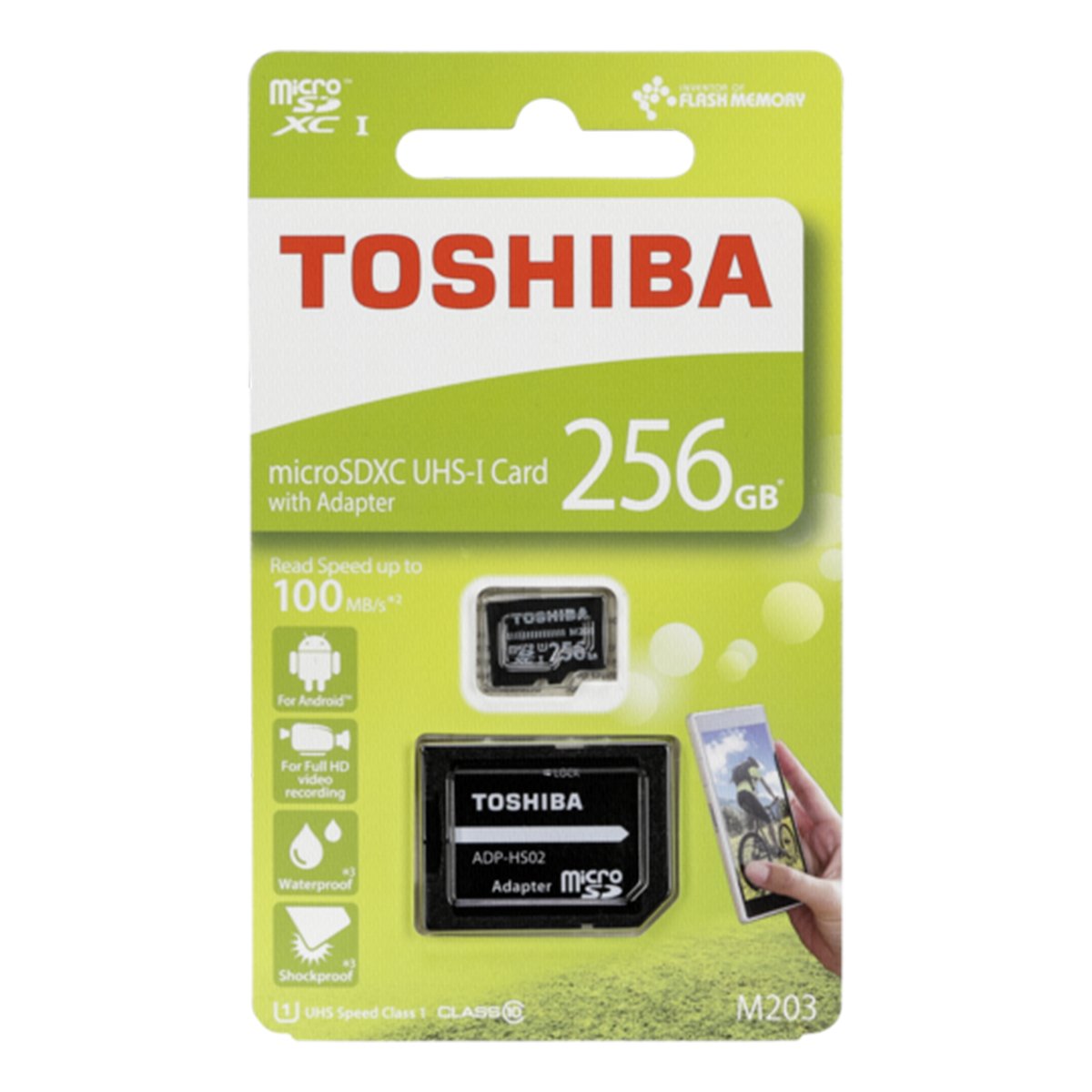 Toshiba Micro SD Crd UHS1(R100)256GB+Adaptor