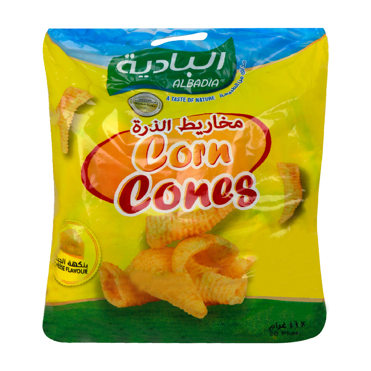 Al Badia Corn Cones Cheese 20 x 16g