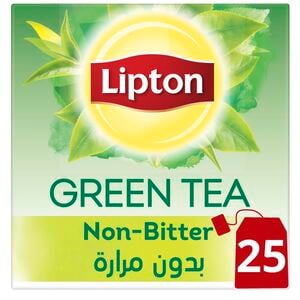 ليبتون شاي أخضر نقي بدون مرارة 25 كيس