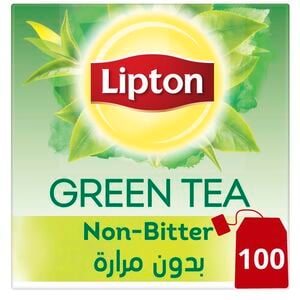 ليبتون شاي أخضر نقي بدون مرارة 100 كيس