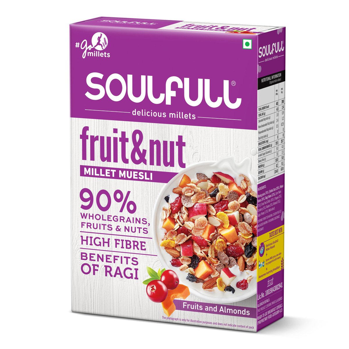 Soulfull Fruit & Nut Millet Muesli 400g