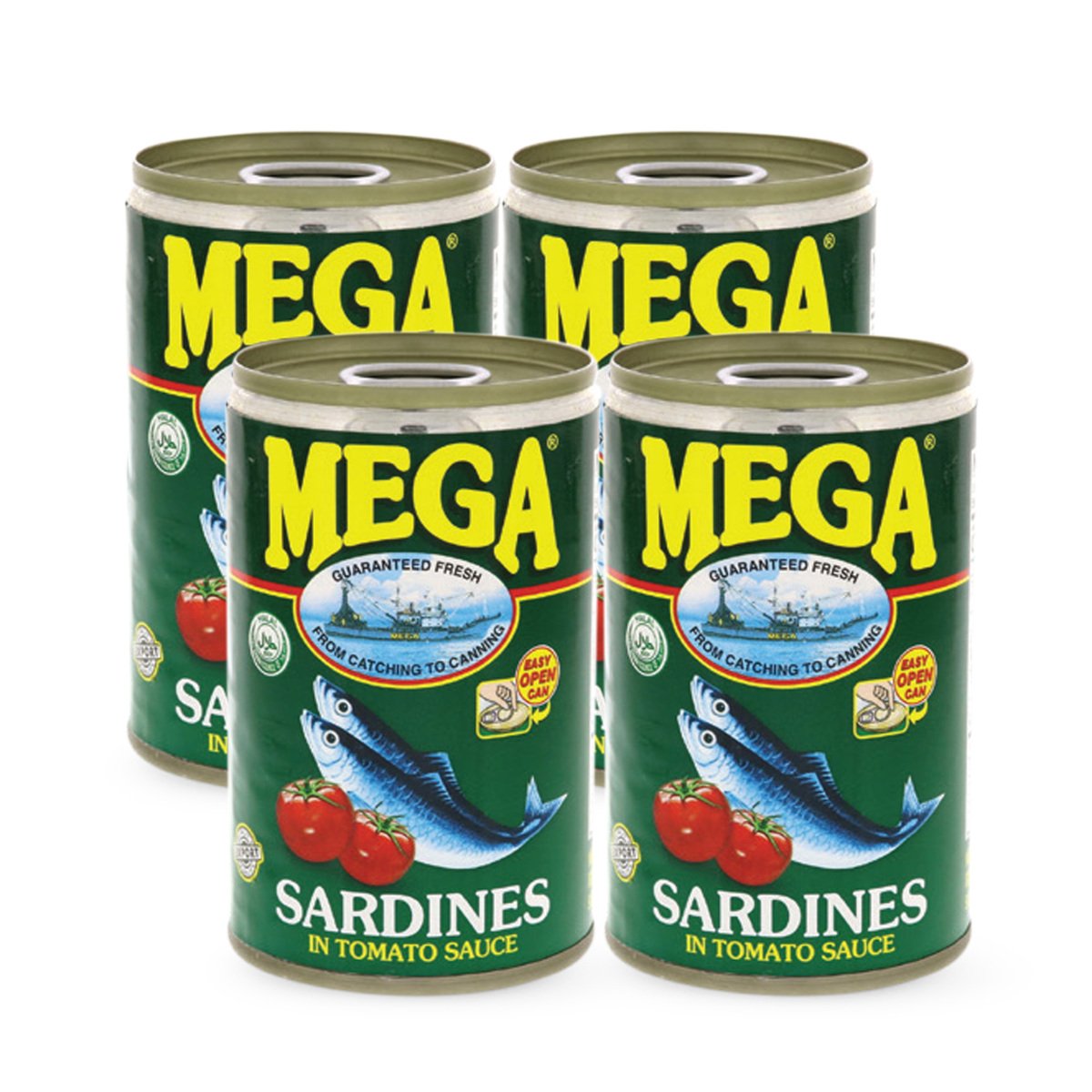 Mega Sardines In Tomato Sauce 4 x 155 g