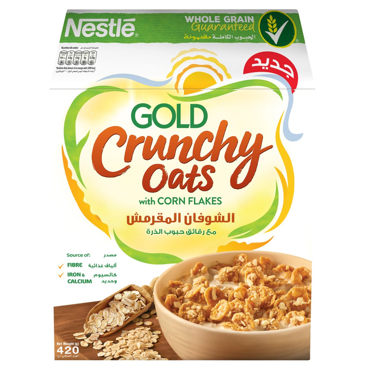 Nestle Gold Breakfast Cereal Crunchy Oats With Corn Flakes 420 g