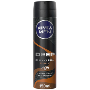 Nivea Men Anti-Perspirant Spray Deep Black Carbon Espresso 150ml