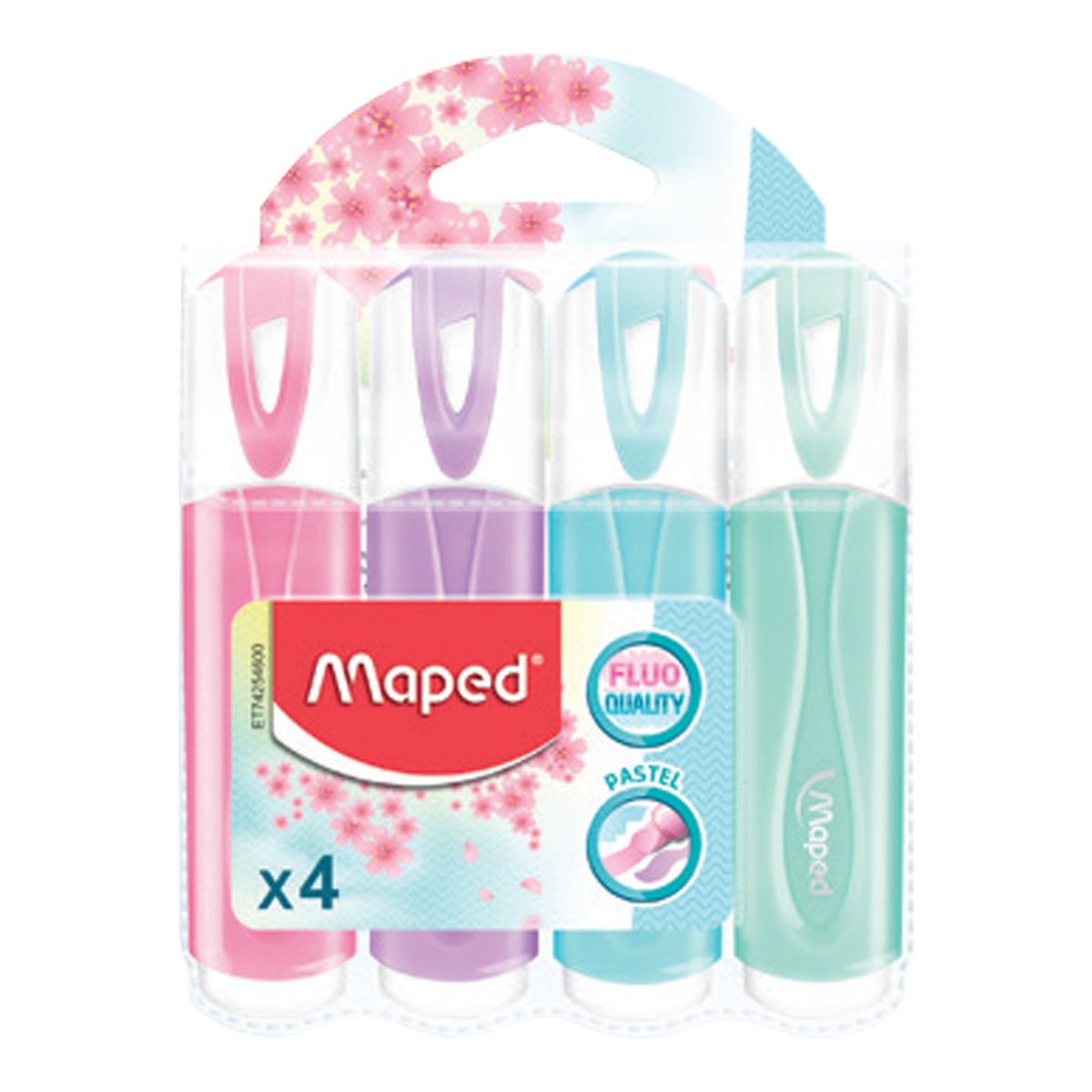 Maped Highlighter Pastel 4 Colours Assorted