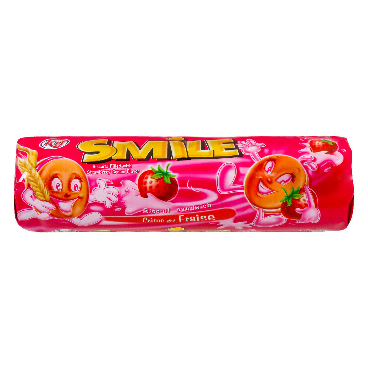 Smile Cream Biscuit with Strawberry Flavor 190g