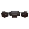 Design Plus Sofa Set 5 Seater (3+1+1) ML22 Brown