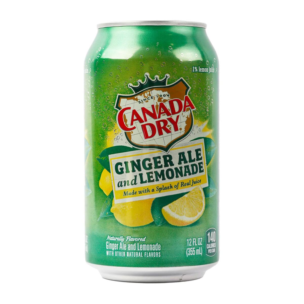 Canada Dry Ginger Ale And Lemonade 355ml