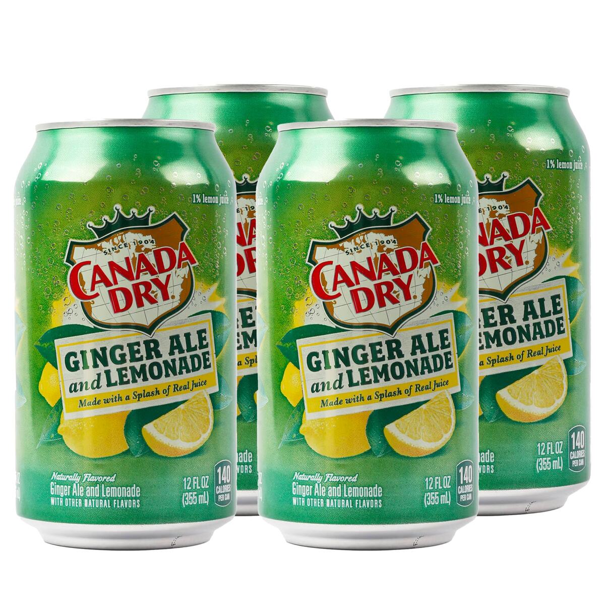 Canada Dry Ginger Ale And Lemonade 355ml