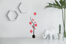 Maple Leaf Home Flower Vase Acrylic Wall Stickers 01 650x2000mm