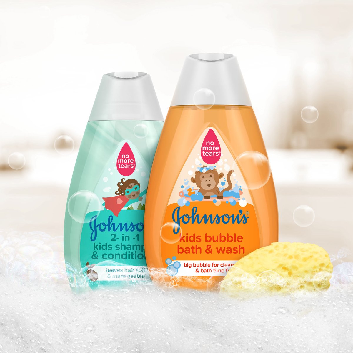 Johnson's Bath Kids Bubble Bath & Wash 300 ml