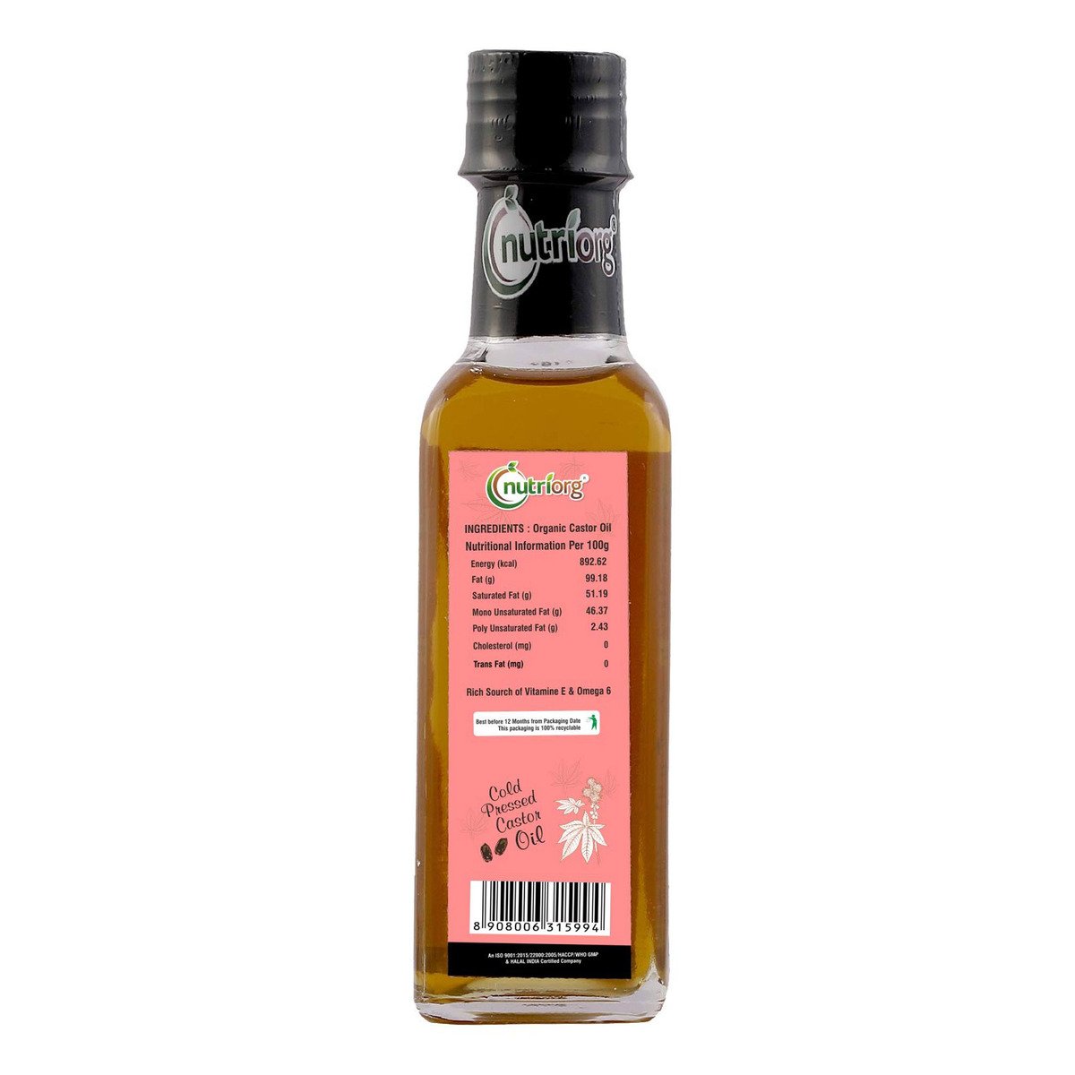 Nutriorg Castor Oil 100 ml