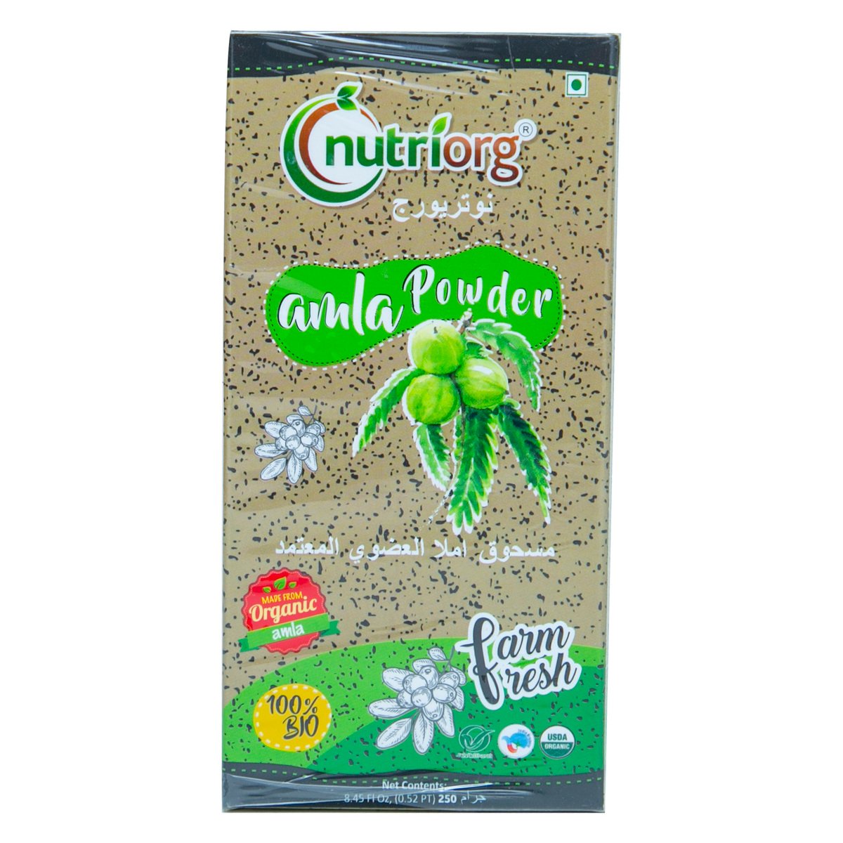 Nutriorg Organic Amla Powder 250 g