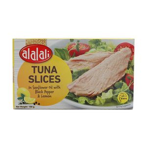 Al Alali Tuna Slices With Black Pepper & Lemon 100g
