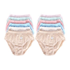 Debackers Women's Brief Panty Assorted Pack of 12 SPL-23 Meduim