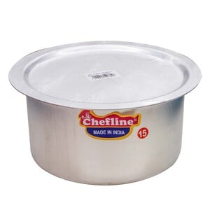 ChefLine Cooking Pot With Lid Aluminium 15 cm