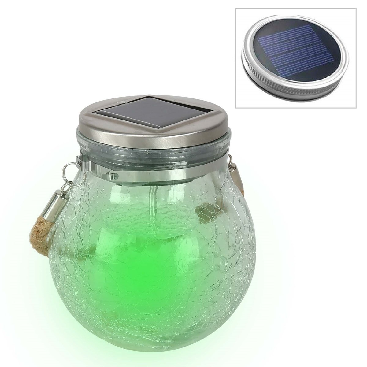 Powerman Solar LED Glass Jar Hanging Light SL-3350