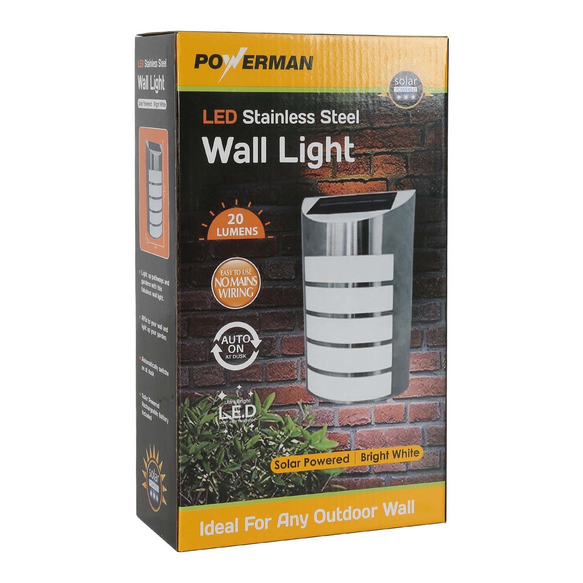 Powerman Solar LED Wall Light SL-8021