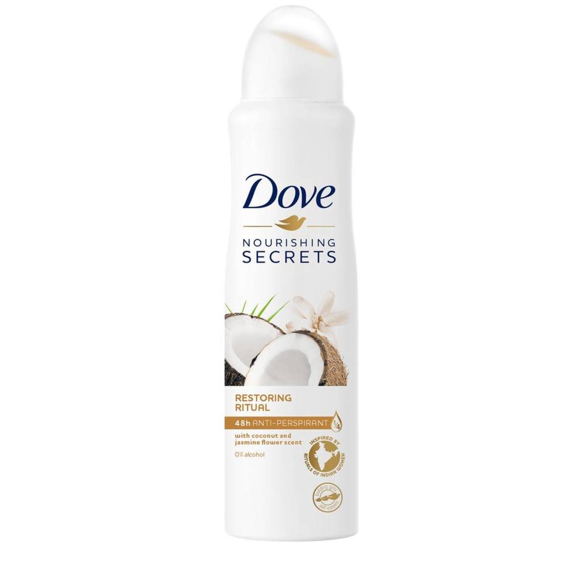 Dove Antiperspirant Deodorant Spray for Women Coconut and Jasmine 150ml