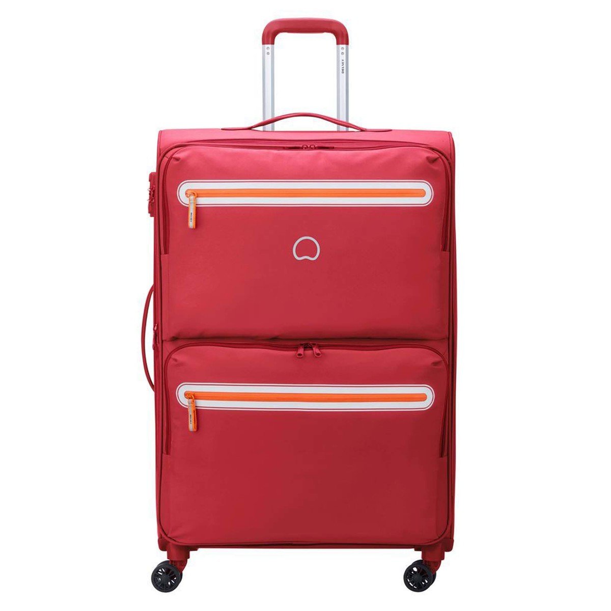 Delsey Carnot 4Wheel Soft Trolley 55cm Pink