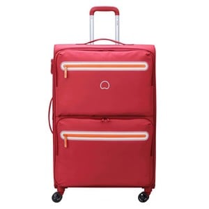 Delsey Carnot 4Wheel Soft Trolley 55cm Pink