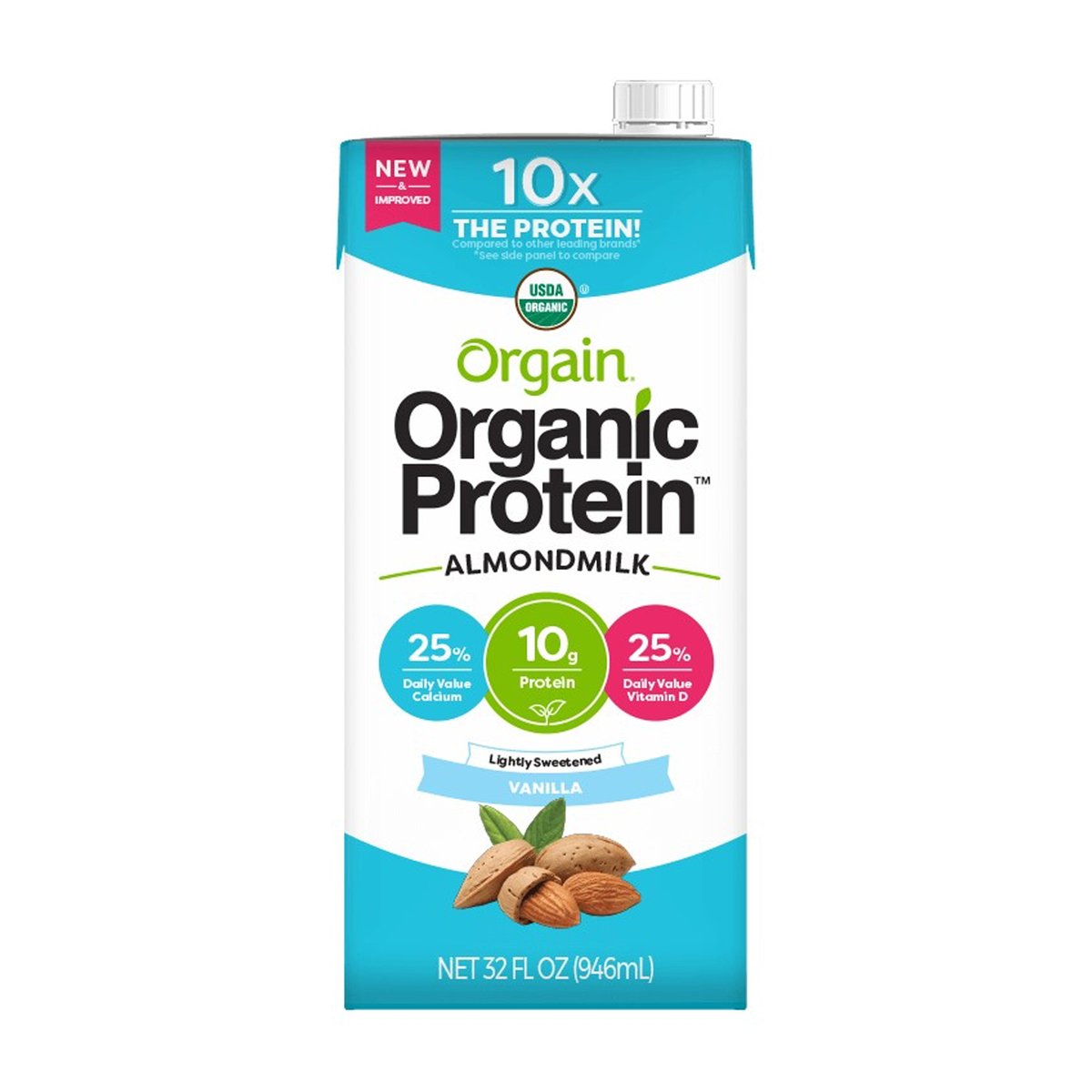 Orgain Organic Protein Almond Milk Vanilla 946ml