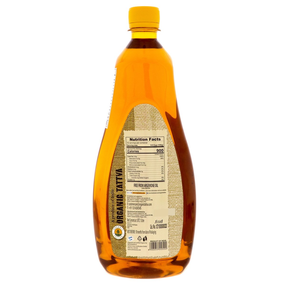 Organic Tattva Mustard Oil 1 Litre