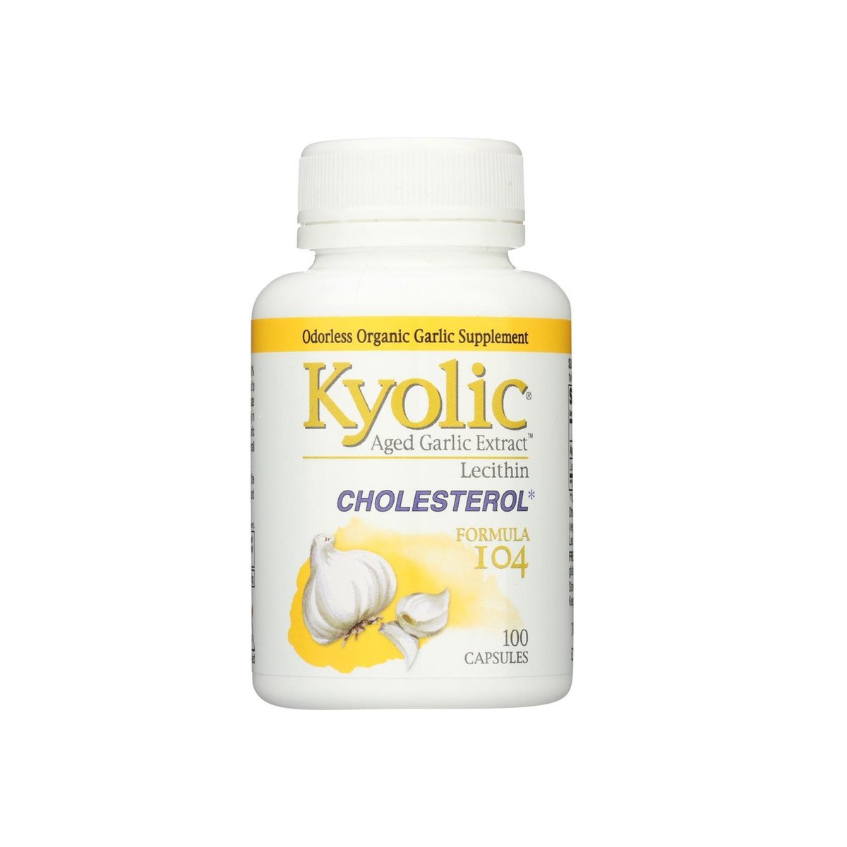 اشتري قم بشراء Kyolic Aged Garlic Extract Cholesterol Formula 104 100 Capsules Online at Best Price من الموقع - من لولو هايبر ماركت Vitamins&Supplements في الامارات