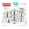 Vivaldi Stainless Steel Cookware Set 14pcs 0725 Made In Turkey