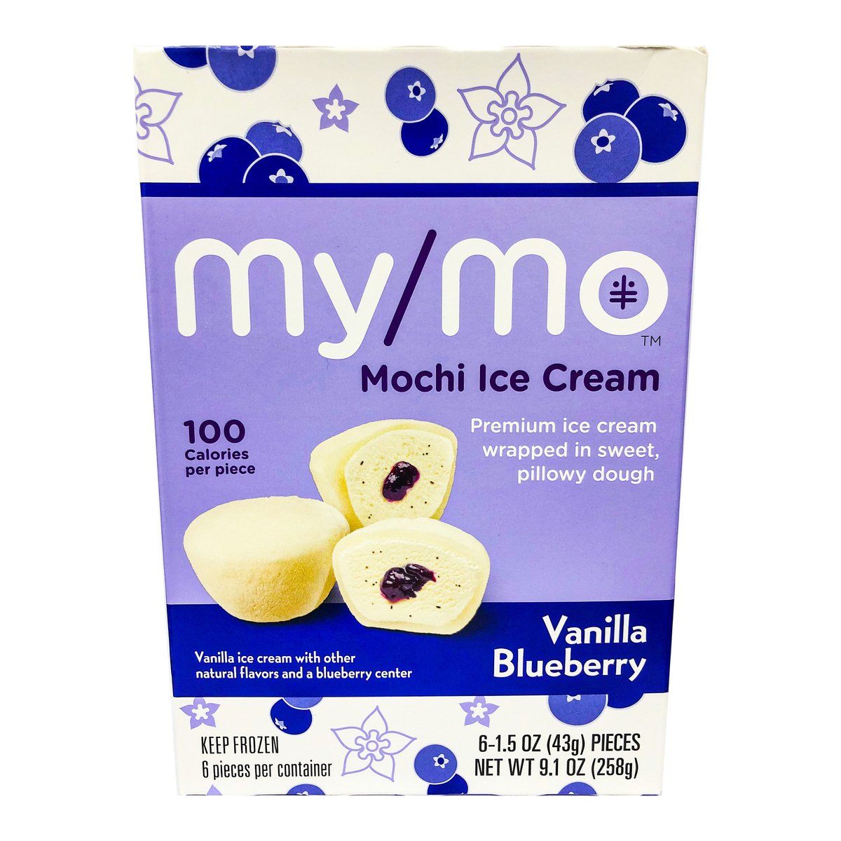 My Mo Mochi Ice Cream Vanilla Blueberry 258 g