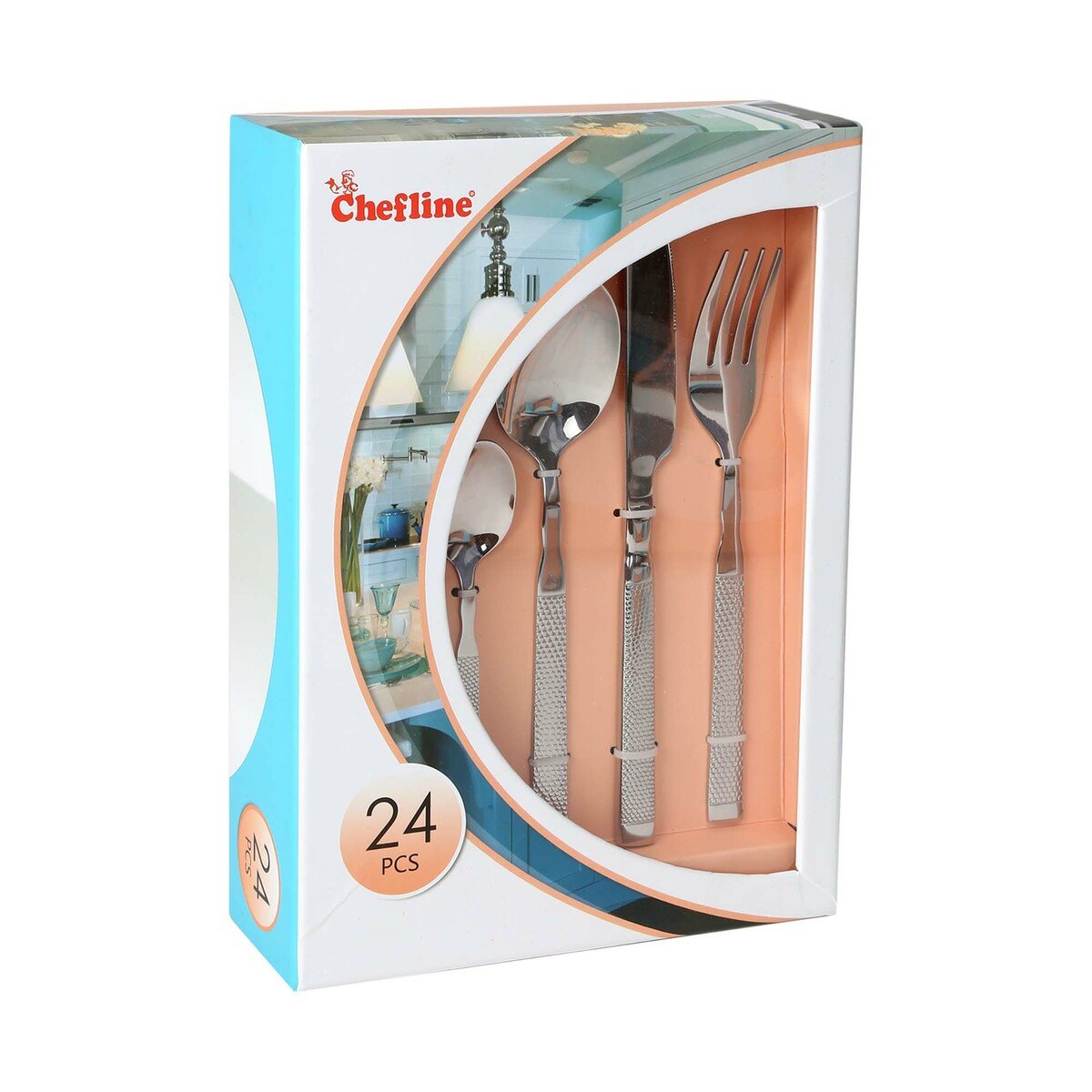 Chefline Stainless Steel Cutlery Set 24pcs FTHamr
