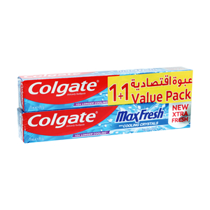 Colgate Toothpaste Max Fresh with Cooling Crystals Cool Mint 2 x 75ml