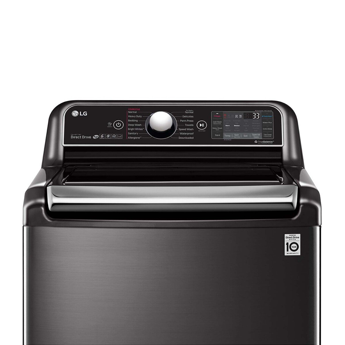 LG Top Load Washing Machine T1872EFHSTL 18KG, TurboWash3D™, Steam™, Auto Tub Clean