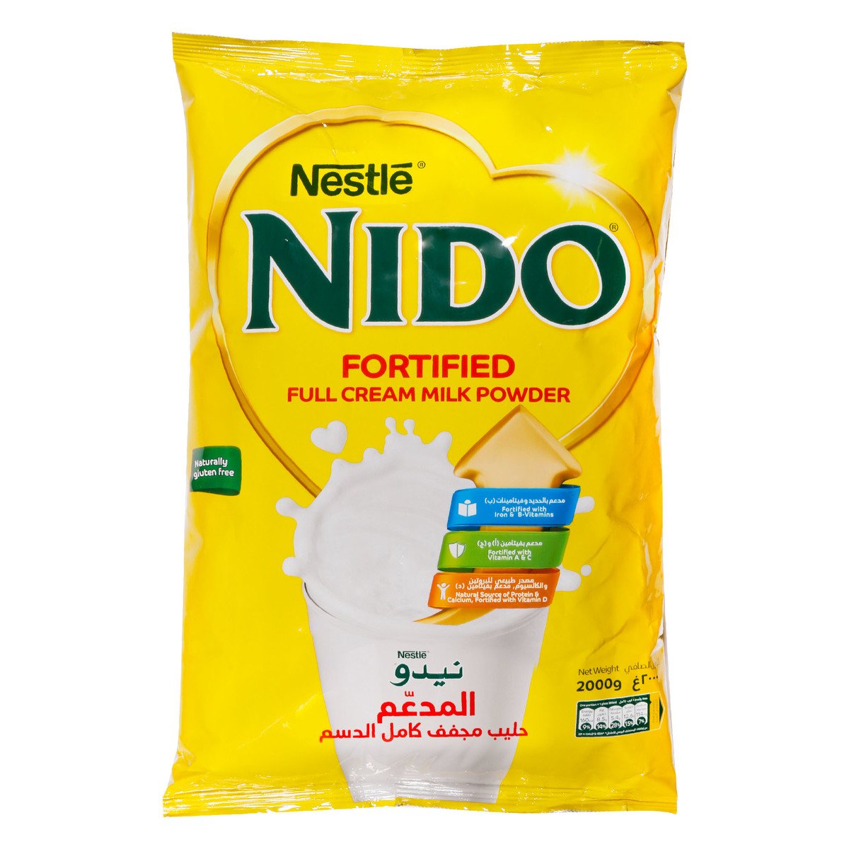 Nestle Nido Full Cream Milk Powder Pouch 2 kg