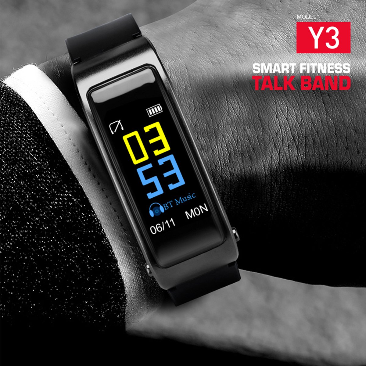Trands Smart Fitness Talkband with Fitness Tracker Y3