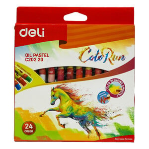 Deli Oil Pastel C202 20 24 Color