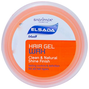 Elsada Hair Gel Wax Orange Clean & Natural Shine Finish 140g